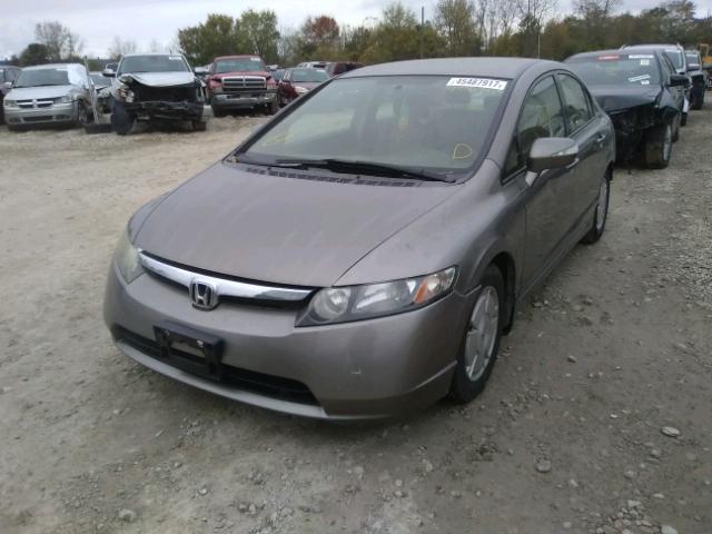 JHMFA36257S017343 - 2007 HONDA CIVIC GRAY photo 2