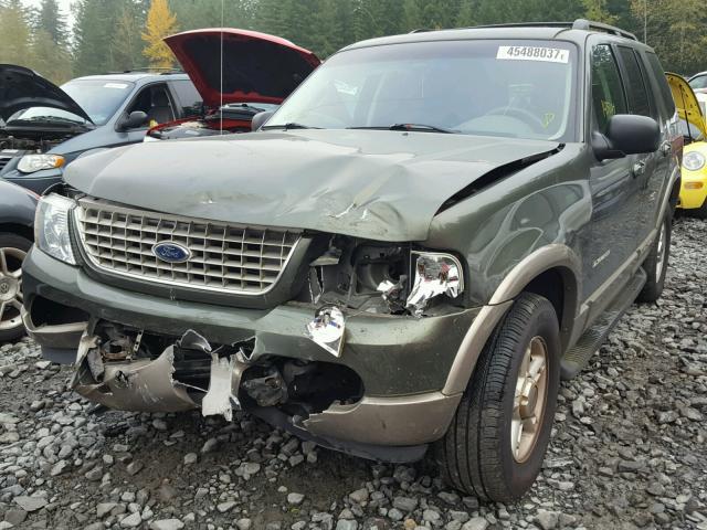 1FMZU74E12UC08664 - 2002 FORD EXPLORER E GREEN photo 2