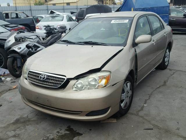 1NXBR30E86Z693652 - 2006 TOYOTA COROLLA BEIGE photo 2