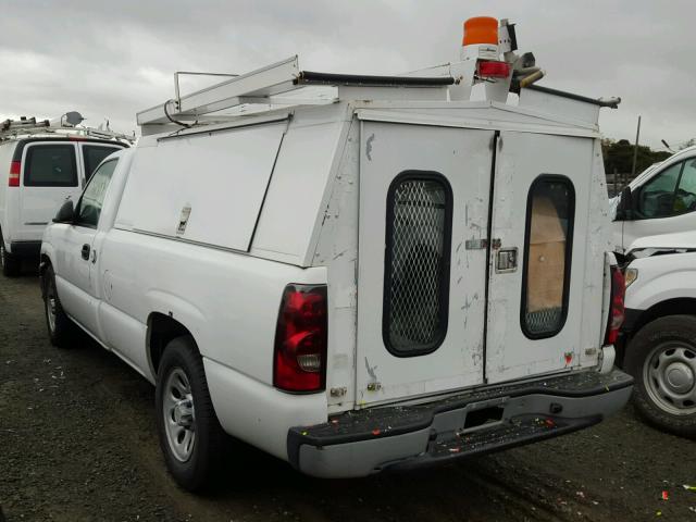 1GCEC14X77Z146203 - 2007 CHEVROLET SILVERADO WHITE photo 3