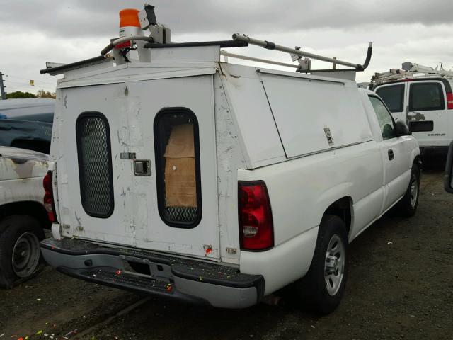 1GCEC14X77Z146203 - 2007 CHEVROLET SILVERADO WHITE photo 4