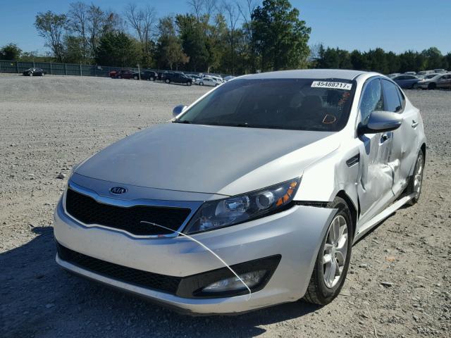 5XXGM4A74CG037481 - 2012 KIA OPTIMA LX SILVER photo 2