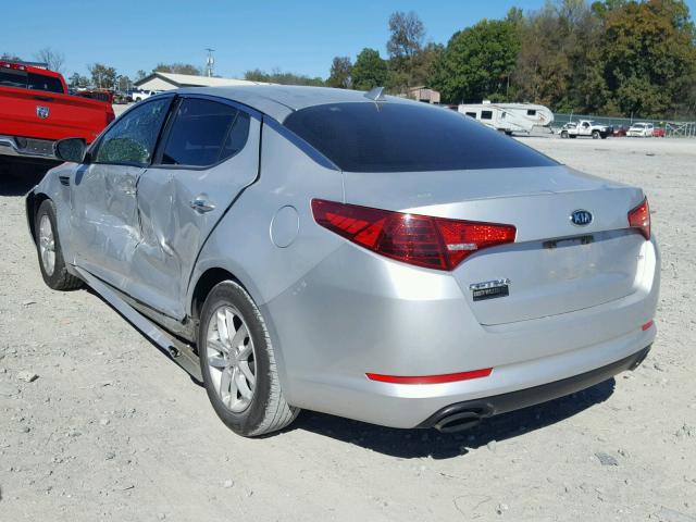 5XXGM4A74CG037481 - 2012 KIA OPTIMA LX SILVER photo 3