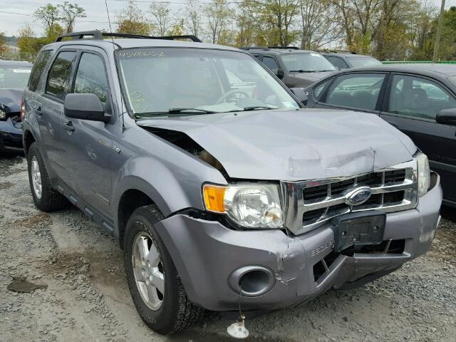 1FMCU93138KB77356 - 2008 FORD ESCAPE XLT GRAY photo 1