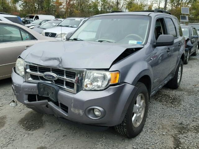 1FMCU93138KB77356 - 2008 FORD ESCAPE XLT GRAY photo 2