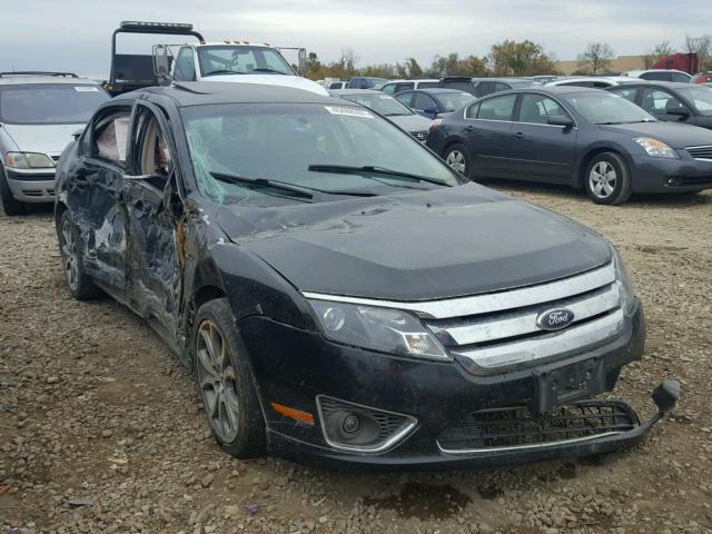 3FAHP0HA7CR393839 - 2012 FORD FUSION SE BLACK photo 1