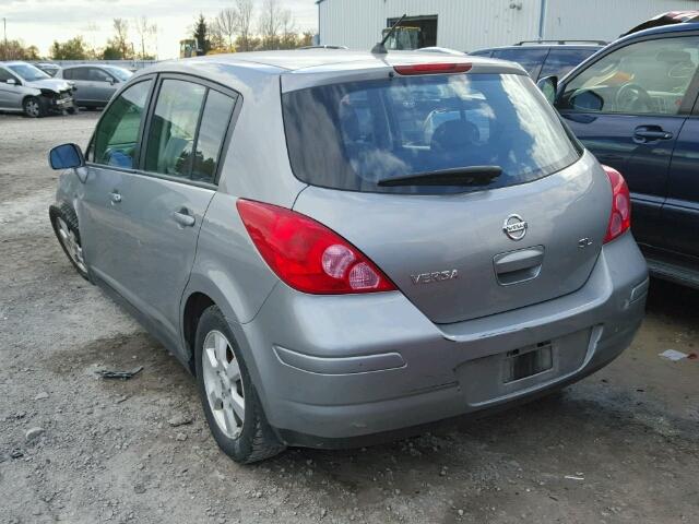 3N1BC13E28L381770 - 2008 NISSAN VERSA S SILVER photo 3