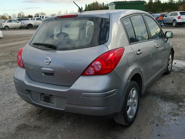 3N1BC13E28L381770 - 2008 NISSAN VERSA S SILVER photo 4