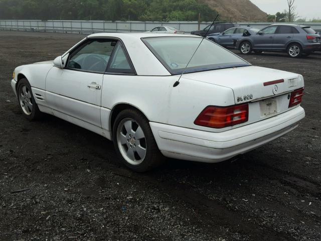 WDBFA68F9XF184038 - 1999 MERCEDES-BENZ SL 500 WHITE photo 3