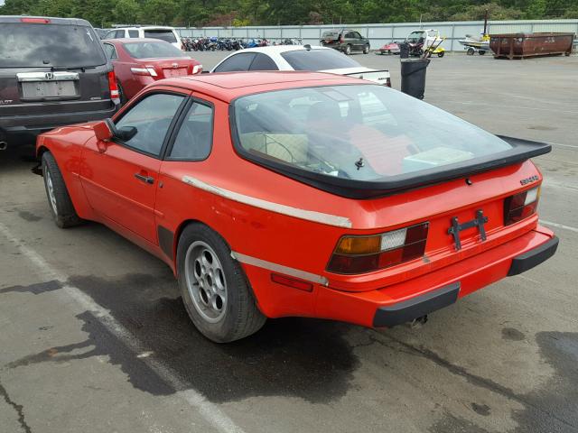 WP0AB0943HN472180 - 1987 PORSCHE 944 RED photo 3