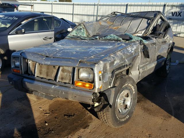 1J4FT48S31L565433 - 2001 JEEP CHEROKEE S SILVER photo 2