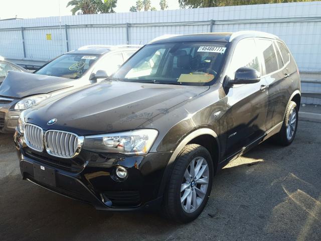 5UXWX9C57G0D81701 - 2016 BMW X3 XDRIVE2 BLACK photo 2