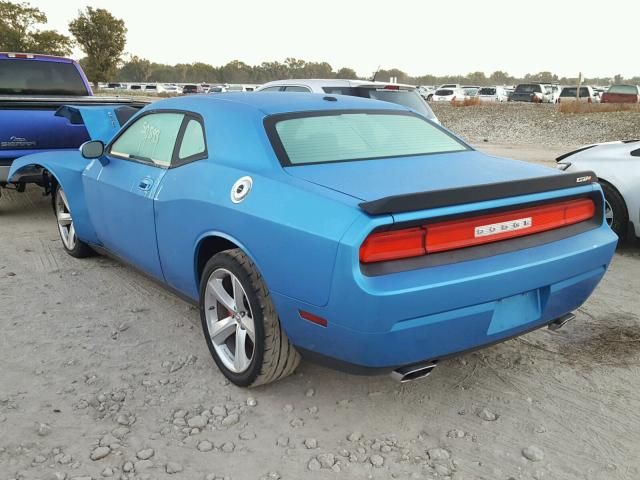 2B3LJ74W79H640671 - 2009 DODGE CHALLENGER BLUE photo 3