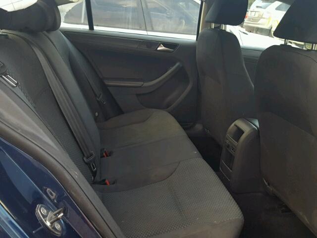 3VW2K7AJ9DM268791 - 2013 VOLKSWAGEN JETTA BASE 蓝色 照片 6
