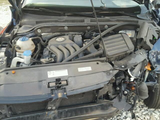 3VW2K7AJ9DM268791 - 2013 VOLKSWAGEN JETTA BASE 蓝色 照片 7