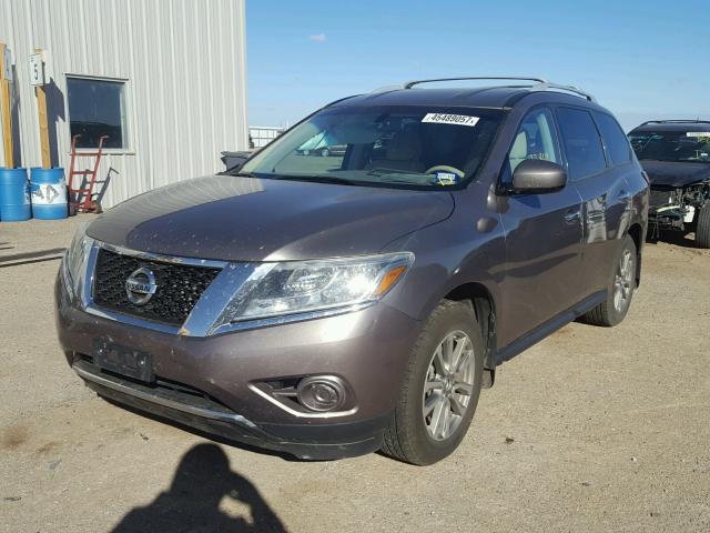 5N1AR2MN5EC718043 - 2014 NISSAN PATHFINDER CHARCOAL photo 2