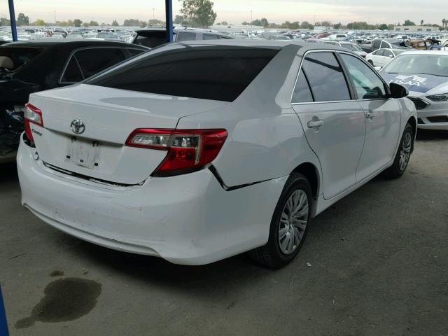 4T4BF1FK5CR217502 - 2012 TOYOTA CAMRY BASE WHITE photo 4