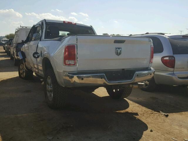 3C6UR5FL0EG106299 - 2014 RAM 2500 LARAM WHITE photo 3