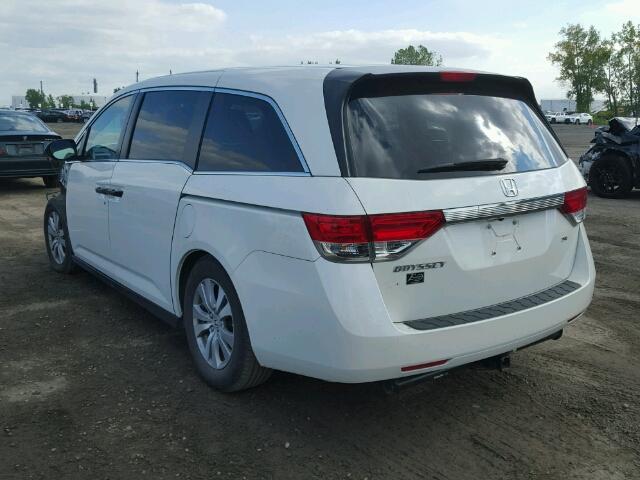 5FNRL5H38FB502632 - 2015 HONDA ODYSSEY SE WHITE photo 3