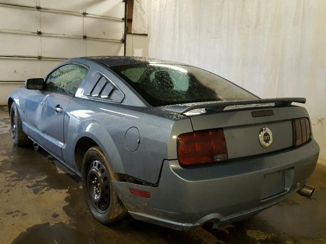 1ZVHT82H755222599 - 2005 FORD MUSTANG GT BLUE photo 3