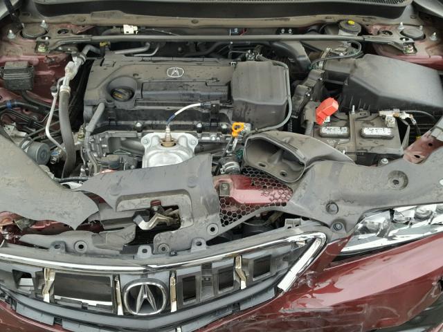 19UUB1F55GA011019 - 2016 ACURA TLX TECH MAROON photo 7