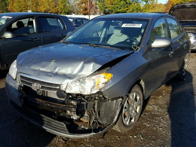 KMHDU46D89U786820 - 2009 HYUNDAI ELANTRA GRAY photo 2