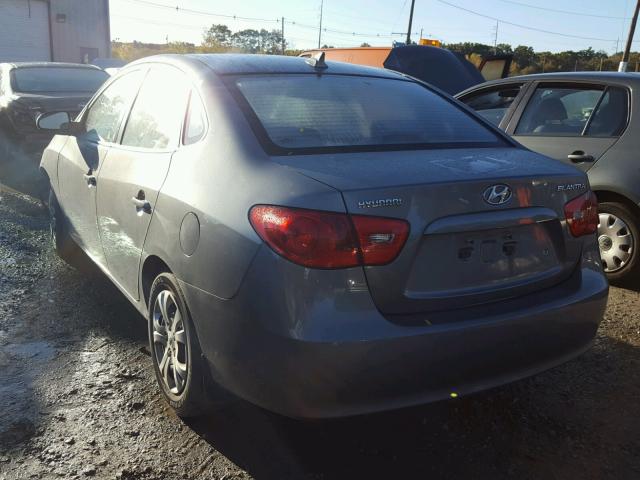 KMHDU46D89U786820 - 2009 HYUNDAI ELANTRA GRAY photo 3