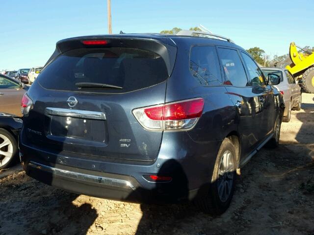 5N1AR2MM2FC664421 - 2015 NISSAN PATHFINDER BLUE photo 4