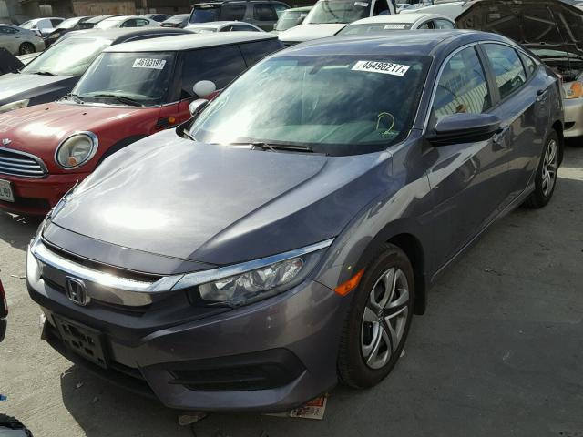 19XFC2F54GE245403 - 2016 HONDA CIVIC LX GRAY photo 2