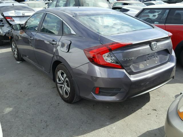 19XFC2F54GE245403 - 2016 HONDA CIVIC LX GRAY photo 3