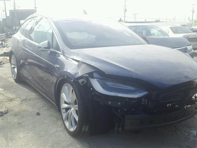 5YJXCDE25HF054432 - 2017 TESLA MODEL X BLUE photo 1