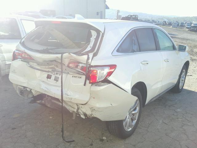 5J8TB3H35GL017393 - 2016 ACURA RDX BASE WHITE photo 4