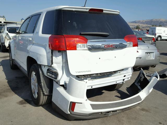 2GKALMEK4G6328265 - 2016 GMC TERRAIN SL WHITE photo 3