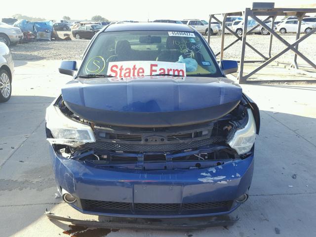 1FAHP35N38W103478 - 2008 FORD FOCUS SE BLUE photo 9