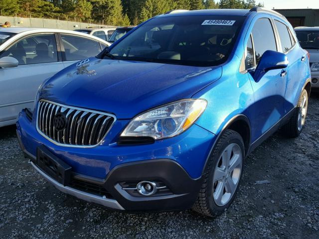 KL4CJFSB9FB129437 - 2015 BUICK ENCORE CON BLUE photo 2