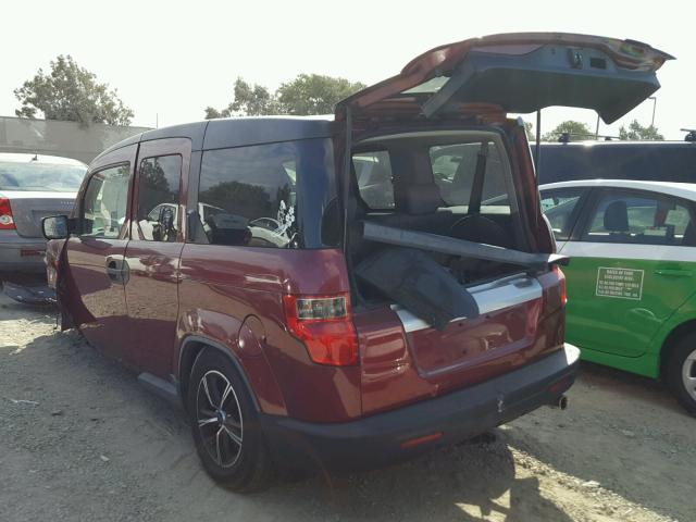 5J6YH1H31AL000521 - 2010 HONDA ELEMENT RED photo 3