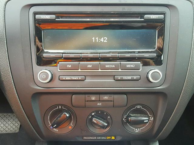 3VW2K7AJ4EM316408 - 2014 VOLKSWAGEN JETTA BASE WHITE photo 9