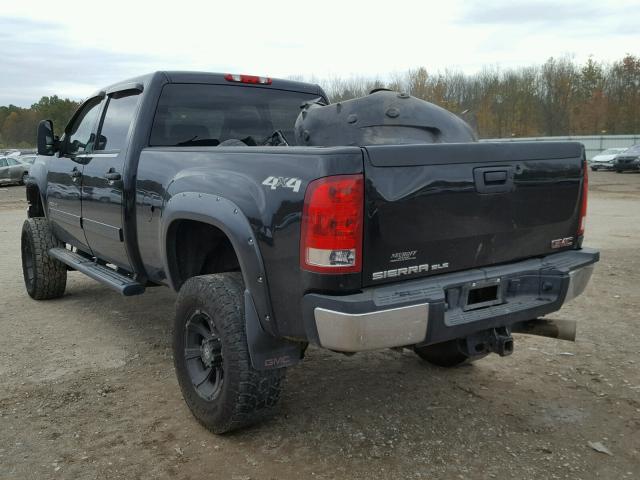 1GT120C88BF147912 - 2011 GMC SIERRA K25 BLACK photo 3