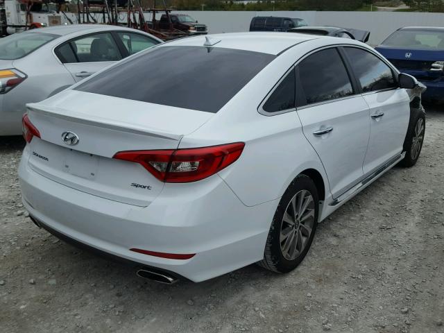 5NPE34AF5HH528655 - 2017 HYUNDAI SONATA SPO WHITE photo 4