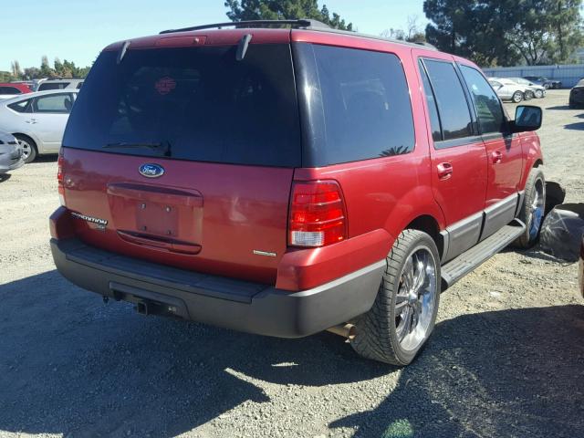 1FMPU16L14LB65663 - 2004 FORD EXPEDITION RED photo 4