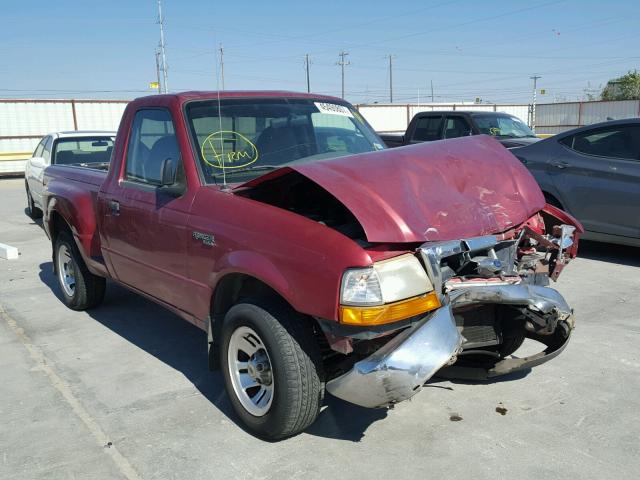 1FTYR10VXXPA78281 - 1999 FORD RANGER RED photo 1