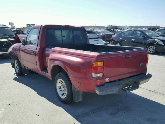 1FTYR10VXXPA78281 - 1999 FORD RANGER RED photo 3