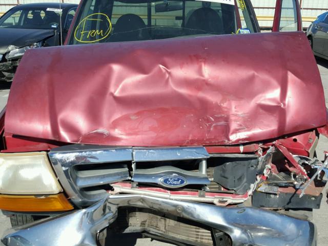 1FTYR10VXXPA78281 - 1999 FORD RANGER RED photo 7