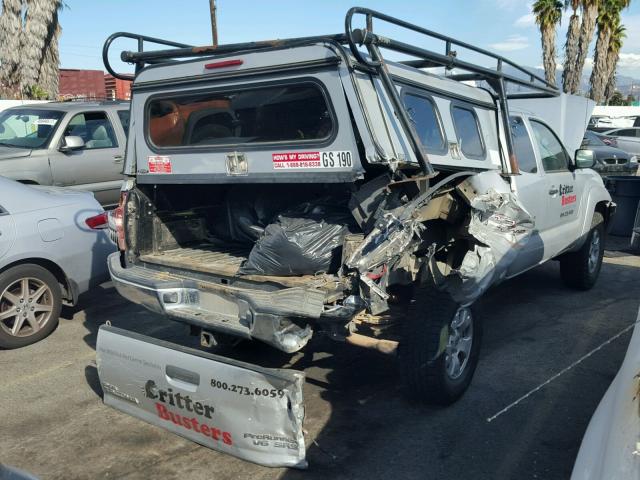 5TETU62N68Z585188 - 2008 TOYOTA TACOMA PRE SILVER photo 4