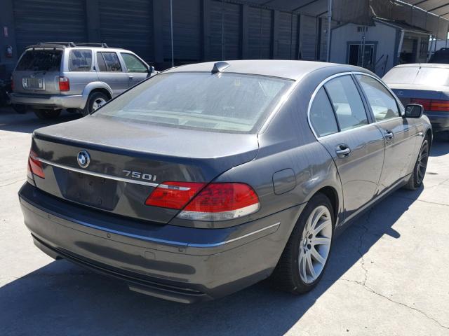 WBAHL83576DT01590 - 2006 BMW 750 I CHARCOAL photo 4