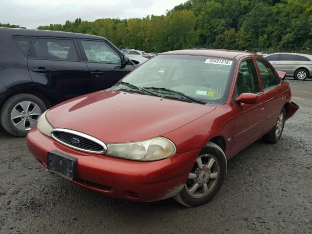 1FAFP663XWK296626 - 1998 FORD CONTOUR LX RED photo 2