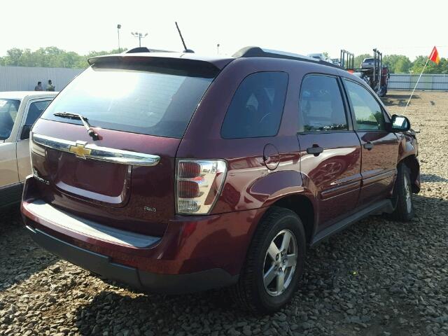 2CNDL23F776101473 - 2007 CHEVROLET EQUINOX LS RED photo 4