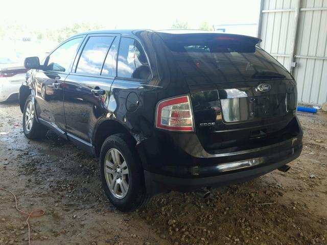 2FMDK48C58BB05737 - 2008 FORD EDGE SEL BLACK photo 3