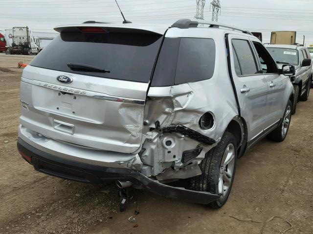 1FM5K8F89FGC03136 - 2015 FORD EXPLORER SILVER photo 4