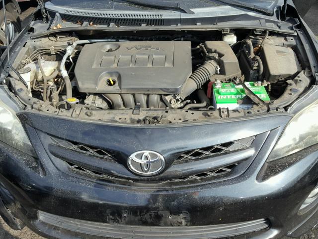 2T1BU4EE3BC616244 - 2011 TOYOTA COROLLA BA BLACK photo 7